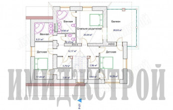 Дом с большой мансардой 300 кв.м.